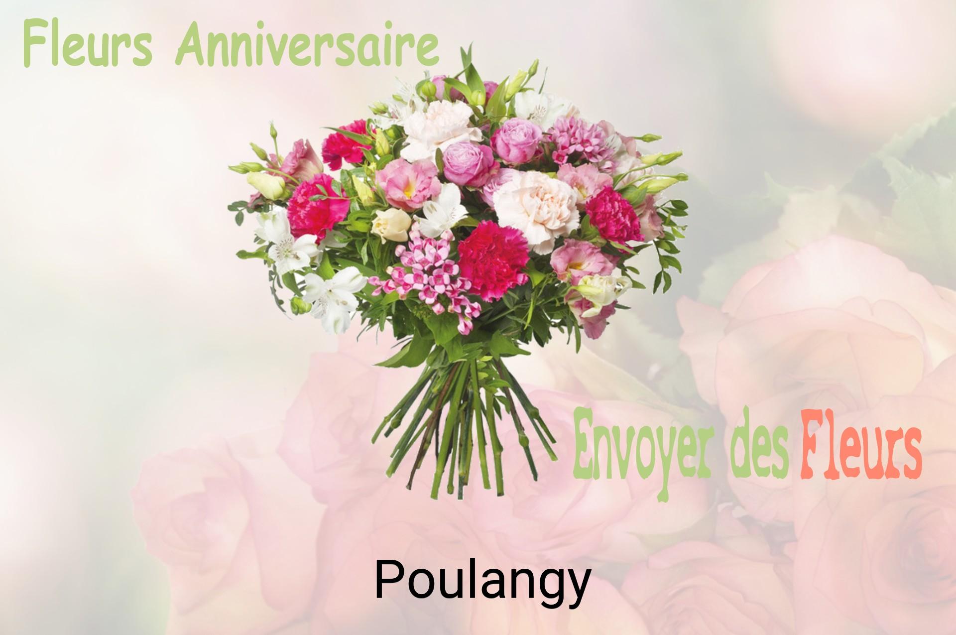 Bouquet de fleurs d’anniversaire livré à Poulangy