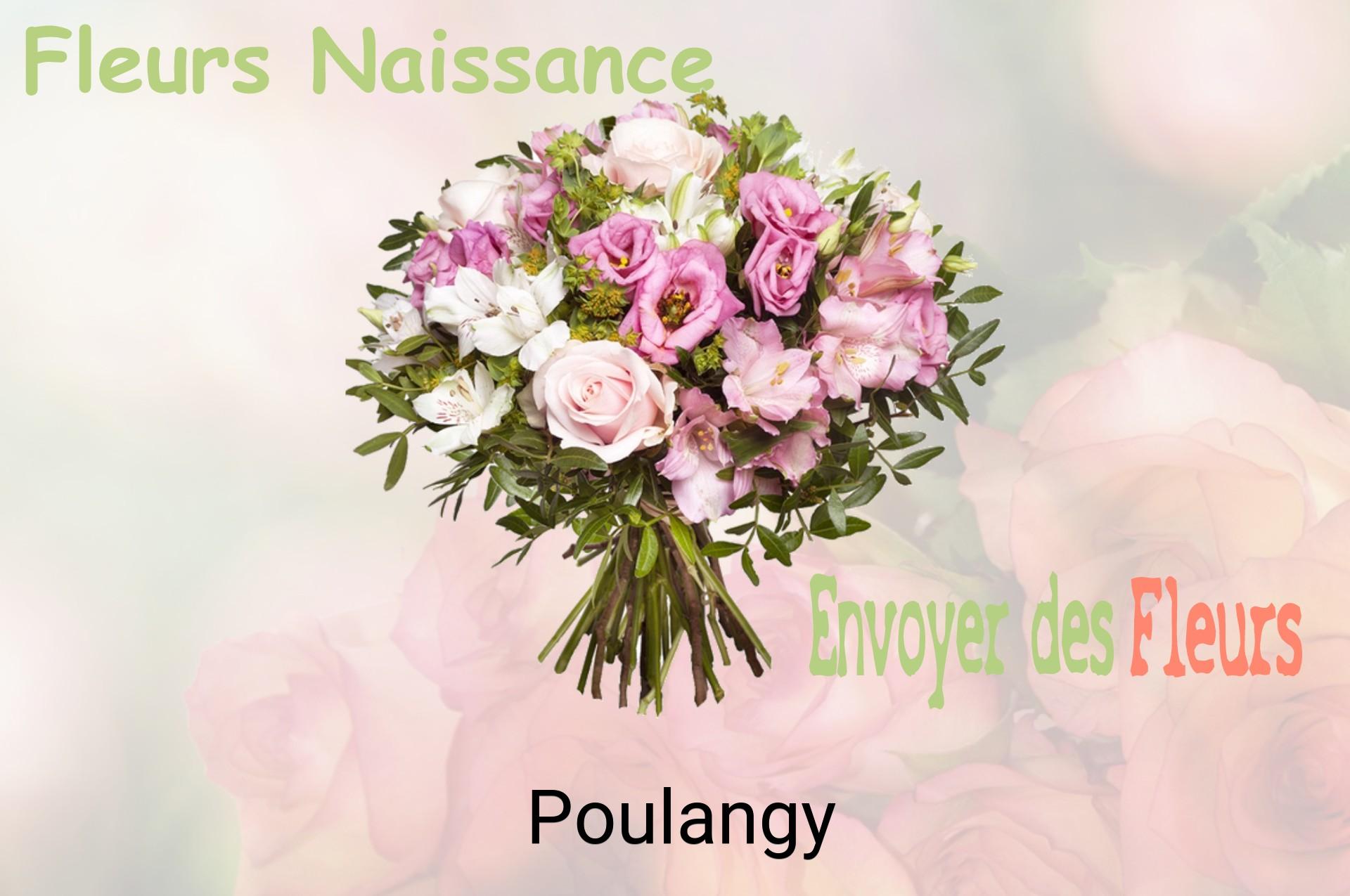 Bouquet de fleurs de naissance livré à Poulangy
